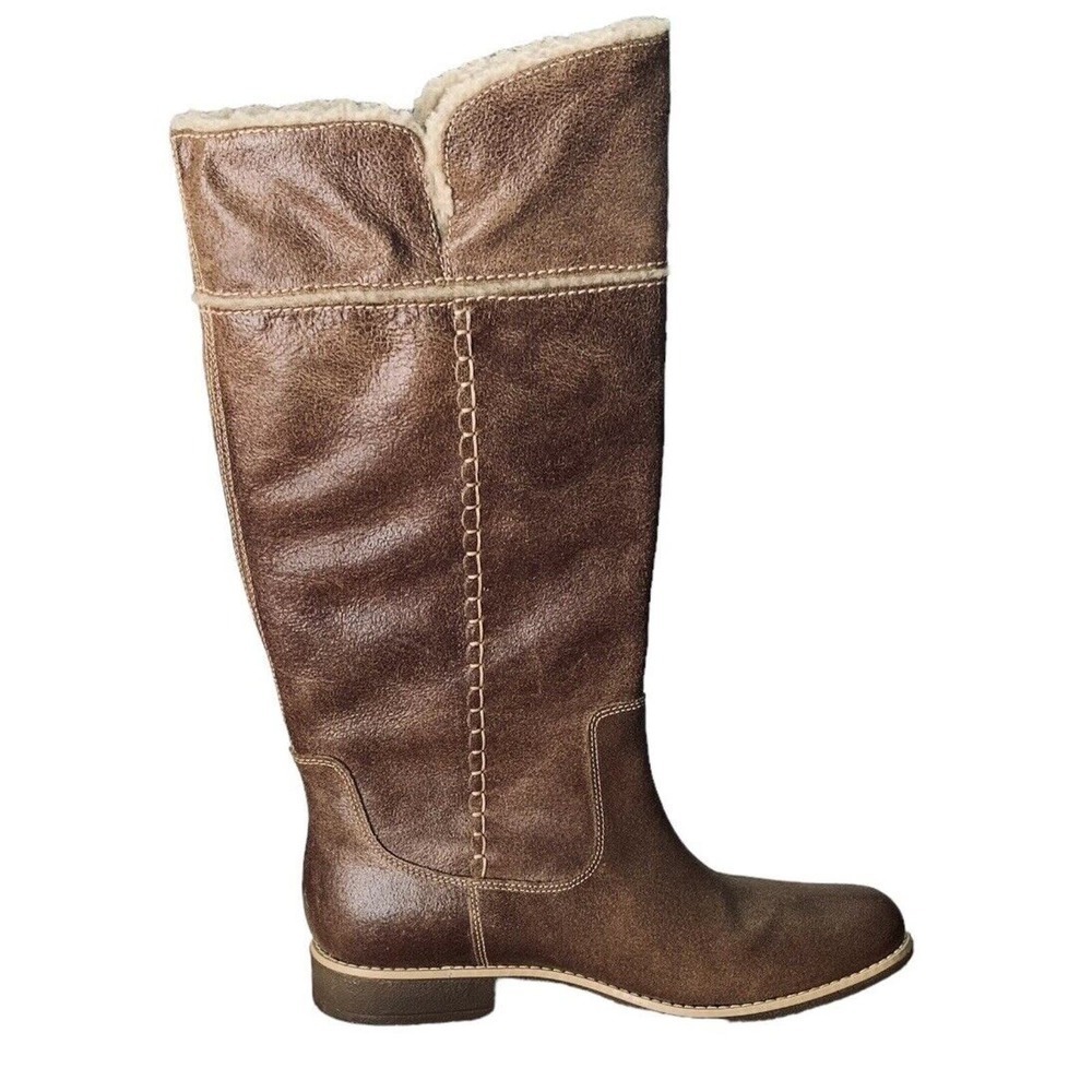 Timberland Shoreham Earthkeepers Shearling Fold Down Boots Womens Size 10 $290 - Picture 16 of 16